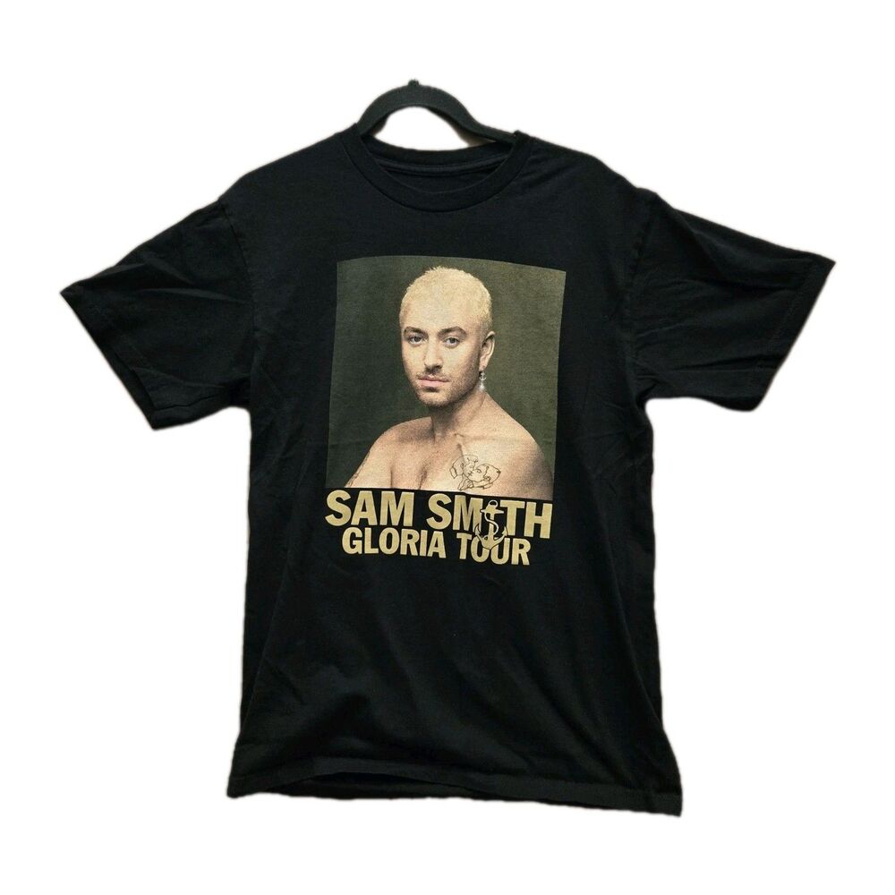 Sam Smith Gloria Tour Black T Shirt Mens Size Medium Short Sleeve